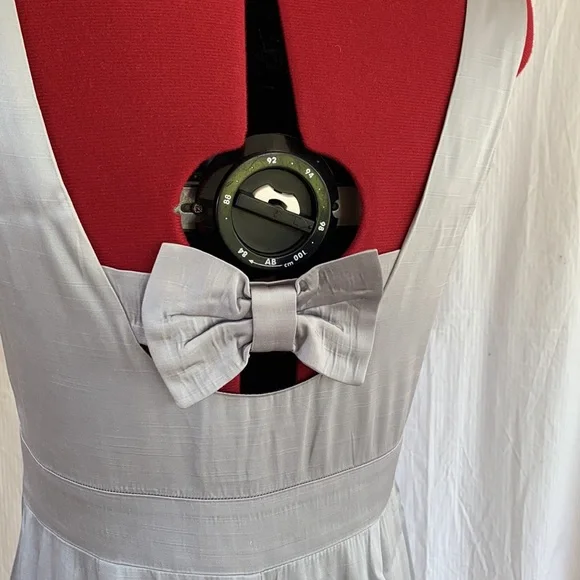 REVIEW dove grey bow cocktail dress - Picture 3 of 14